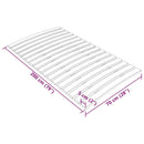 vidaXL ágyrács-csere 17 léccel, 70 x 200 cm