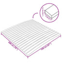 vidaXL ágyrács-csere 17 léccel, 120 x 200 cm