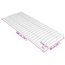 vidaXL ágyrács-csere 24 léccel 80 x 200 cm