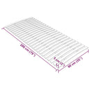 vidaXL ágyrács-csere 24 léccel, 90 x 200 cm