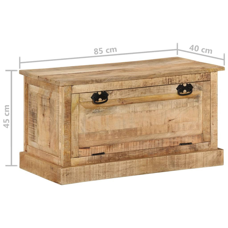 vidaXL tömör mangófa cipőtároló pad 85 x 40 x 45 cm
