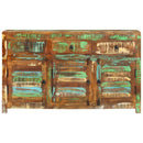 vidaXL tömör újrahasznosított fa tálalószekrény 110 x 30 x 65 cm