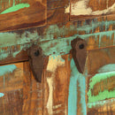 vidaXL tömör újrahasznosított fa tálalószekrény 110 x 30 x 65 cm
