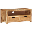 vidaXL tömör akácfa TV-szekrény 88 x 35 x 40 cm