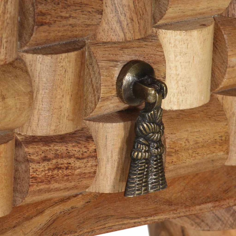 vidaXL tömör akácfa íróasztal 110x50x76 cm