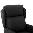 vidaXL Fotel ágy Fekete 66.5 x 94 x 101.5 cm Poliészter