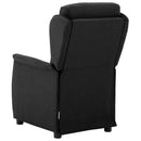vidaXL Fotel ágy Fekete 66.5 x 94 x 101.5 cm Poliészter