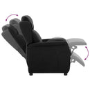 vidaXL Fotel ágy Fekete 66.5 x 94 x 101.5 cm Poliészter