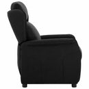vidaXL Fotel ágy Fekete 66.5 x 94 x 101.5 cm Poliészter