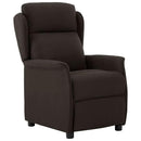 vidaXL Fotel ágy Sötét Barna 66.5 x 94 x 101.5 cm Poliészter