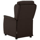 vidaXL Fotel ágy Sötét Barna 66.5 x 94 x 101.5 cm Poliészter