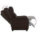 vidaXL Fotel ágy Sötét Barna 66.5 x 94 x 101.5 cm Poliészter