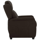 vidaXL Fotel ágy Sötét Barna 66.5 x 94 x 101.5 cm Poliészter