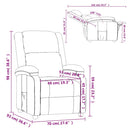 vidaXL bordó műbőr dönthető fotel