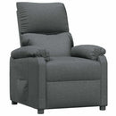 vidaXL sötétszürke szövet dönthető fotel