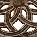 vidaXL bronzszínű öntöttvas napernyőtalp 44 x 44 x 31 cm