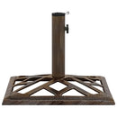 vidaXL bronzszínű öntöttvas napernyőtalp 44 x 44 x 31 cm