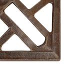 vidaXL bronzszínű öntöttvas napernyőtalp 44 x 44 x 31 cm