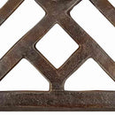 vidaXL bronzszínű öntöttvas napernyőtalp 44 x 44 x 31 cm