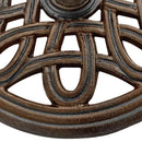 vidaXL bronzszínű öntöttvas napernyőtalp 40 x 40 x 32 cm