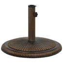 vidaXL bronzszínű öntöttvas napernyőtalp 45 x 45 x 30 cm