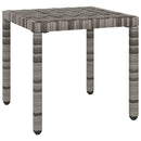 vidaXL 2 db szürke polyrattan napozóágy asztallal