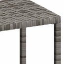 vidaXL 2 db szürke polyrattan napozóágy asztallal