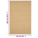 vidaXL természetes szizálszőnyeg 66 x 100 cm