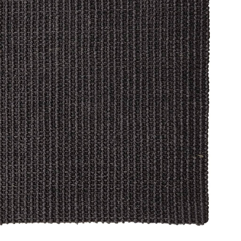 vidaXL fekete természetes szizálszőnyeg 80x300 cm