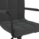 vidaXL 6 db fekete bársony forgó étkezőszék