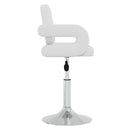 vidaXL 6 db fehér műbőr forgó étkezőszék