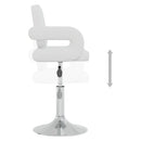 vidaXL 6 db fehér műbőr forgó étkezőszék