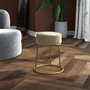 vidaXL sötétszürke kerek bársonyülőke