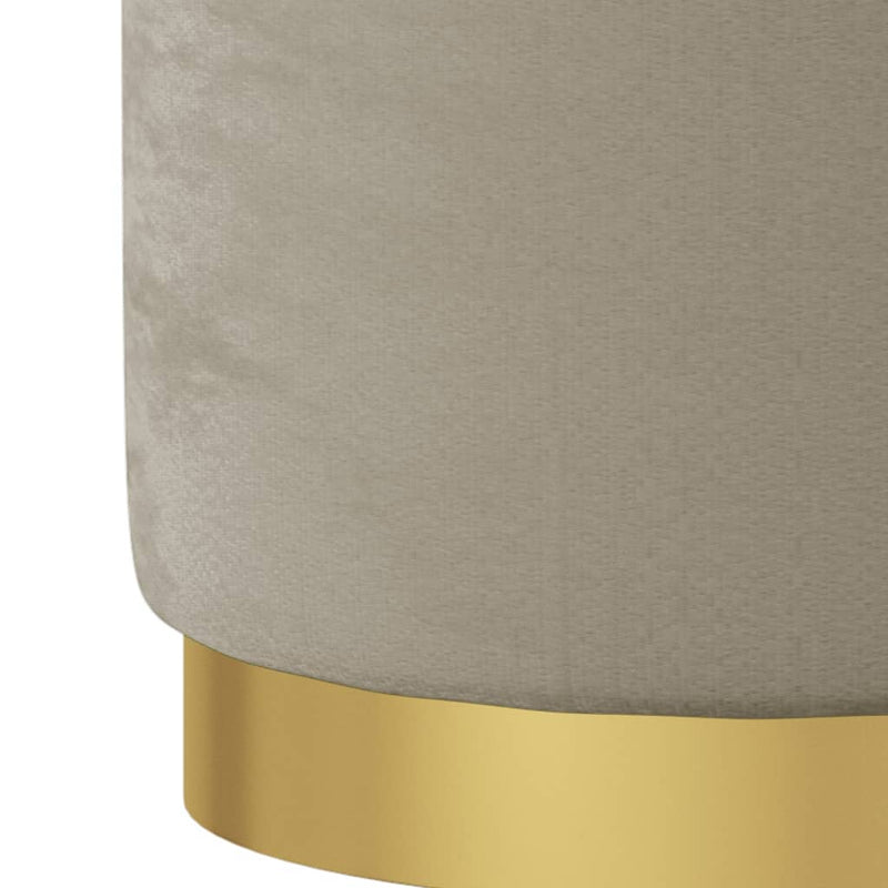 vidaXL sötétszürke kerek bársonyülőke tárolóval 31 x 37 cm