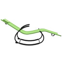 vidaXL 2 db zöld acél és textilén hintázó napozóágy