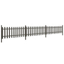 vidaXL 3 db WPC léckerítés oszlopokkal 614 x 80 cm