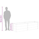 vidaXL szürke WPC kerti magaságyás 200 x 50 x 54 cm