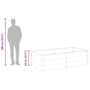 vidaXL szürke WPC kerti magaságyás 200 x 100 x 54 cm