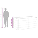 vidaXL szürke WPC kerti magaságyás 200 x 100 x 91 cm