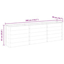 vidaXL szürke WPC kerti magaságyás 200 x 50 x 91 cm