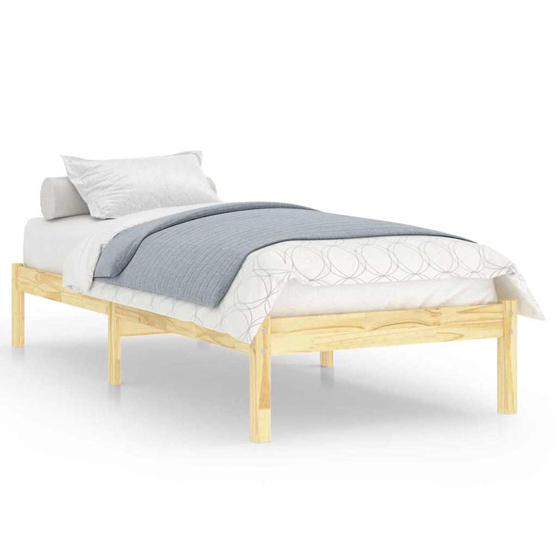 vidaXL Small Single tömör fa ágykeret 75 x 190 cm