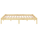 vidaXL King Size tömör fa ágykeret 150 x 200 cm