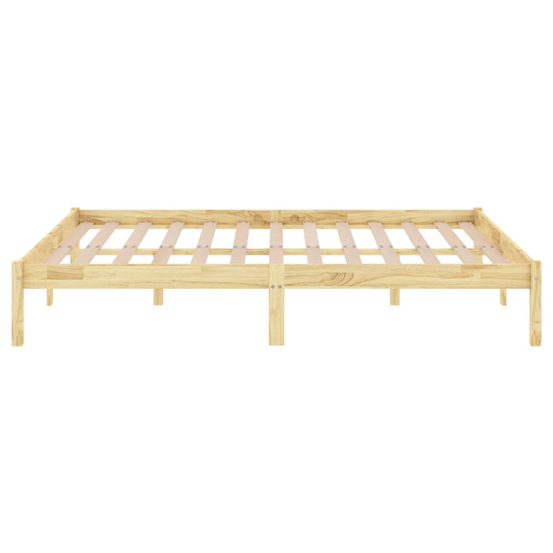 vidaXL Super King tömör fa ágykeret 180 x 200 cm