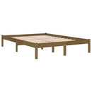 vidaXL mézbarna tömör fenyőfa ágykeret 200 x 200 cm