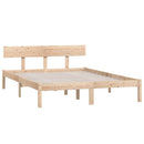 vidaXL tömör fa ágykeret matrac nélkül 120 x 200 cm