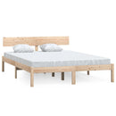 vidaXL King Size tömör fenyőfa ágykeret 150 x 200 cm