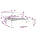 vidaXL King Size fehér tömör fenyőfa ágykeret 150 x 200 cm