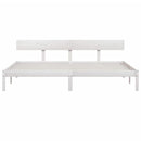 vidaXL Super King fehér tömör fenyőfa ágykeret 180 x 200 cm
