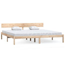 vidaXL tömör fa ágykeret matrac nélkül 200 x 200 cm