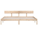 vidaXL tömör fa ágykeret matrac nélkül 200 x 200 cm